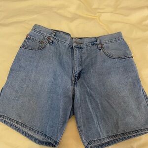 Levi's Light Blue Jean Shorts 550 relaxed fit